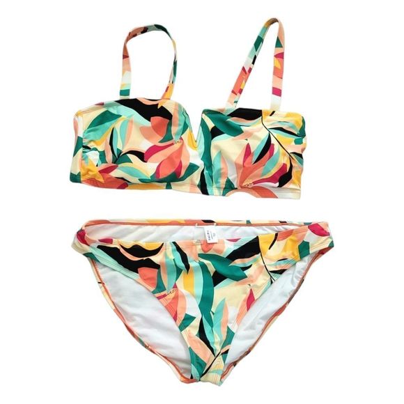 Mynah Plus Size Print 2 Piece Swimsuit - Picture 1 of 5
